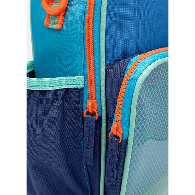 Lancheira Térmica com Bolso Frontal Color Block Azul