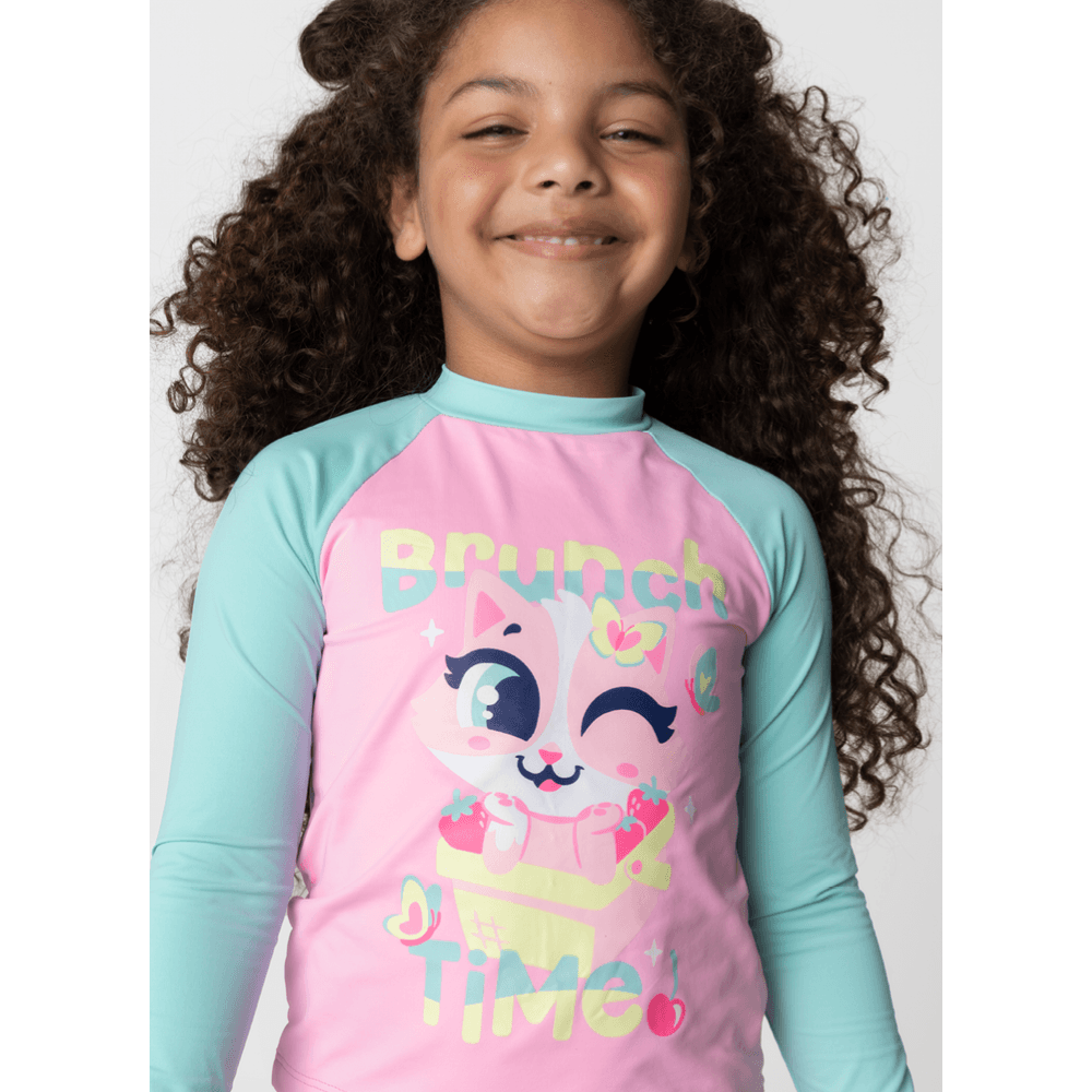 Conjunto Camiseta e Calcinha Menina Gata Picnic - 2