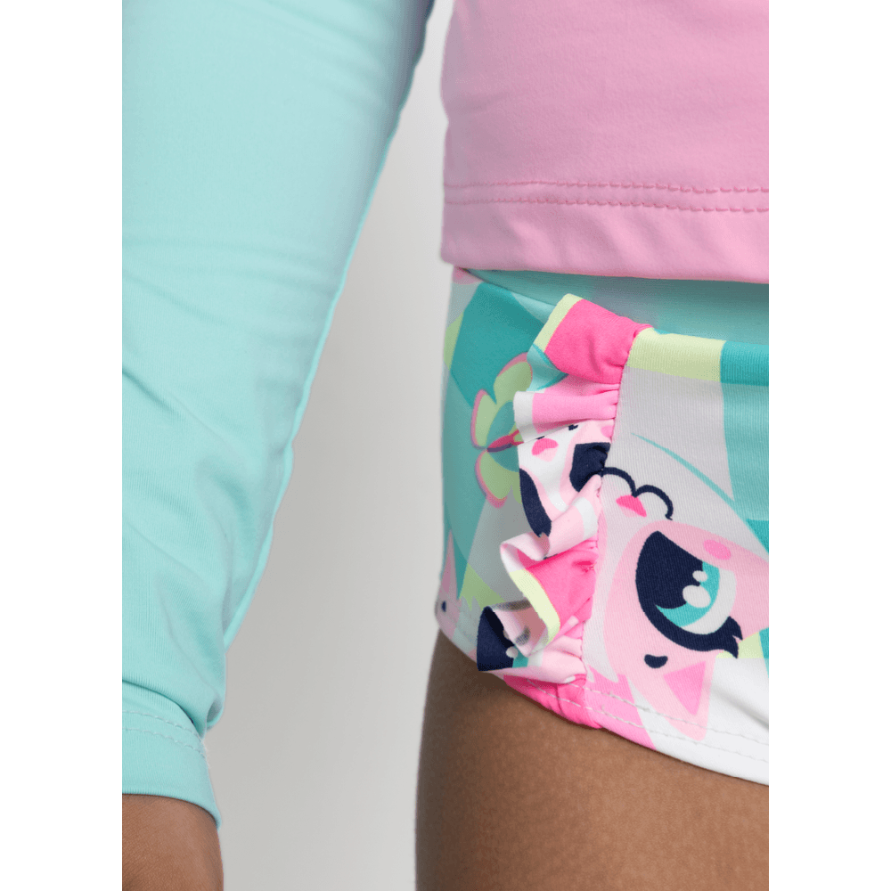 Conjunto Camiseta e Calcinha Menina Gata Picnic - 4