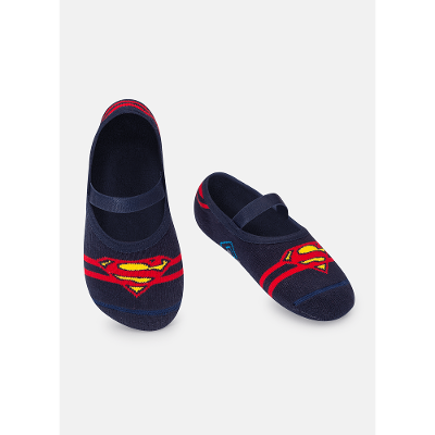 Meia Menino Sapatilha com Antiderrapante Superman