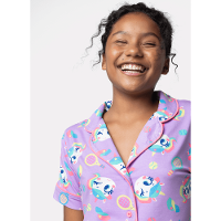 Pijama Manga Curta Viscose Menina Teen Unicórnio Tênis - 2