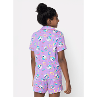 Pijama Manga Curta Viscose Menina Teen Unicórnio Tênis - 3