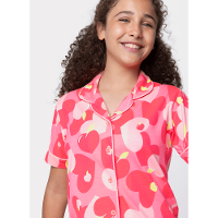 Pijama Manga Curta Viscose Menina Teen Panda Romântico - 2
