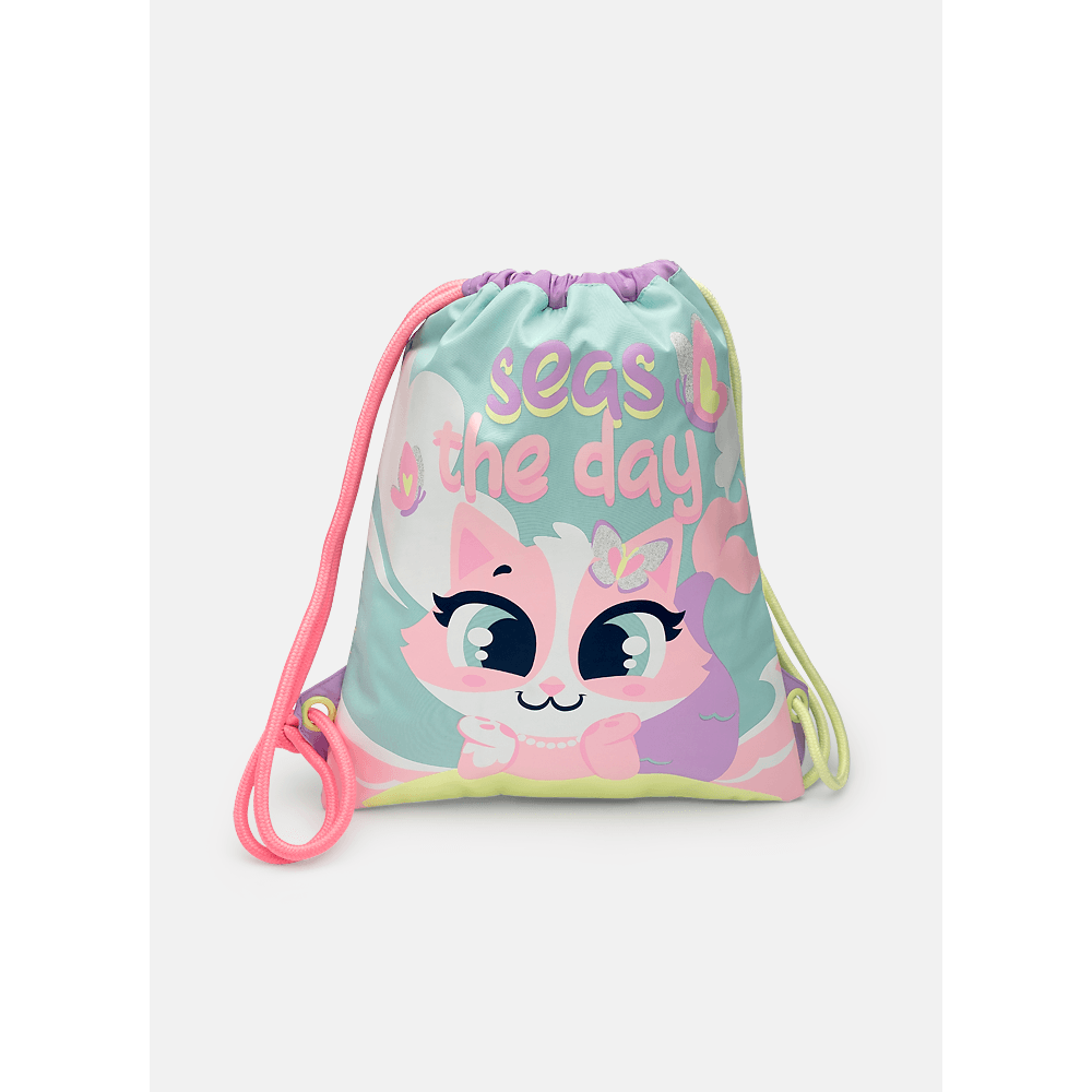 Mochila Saquinho Gata Sereia - 1