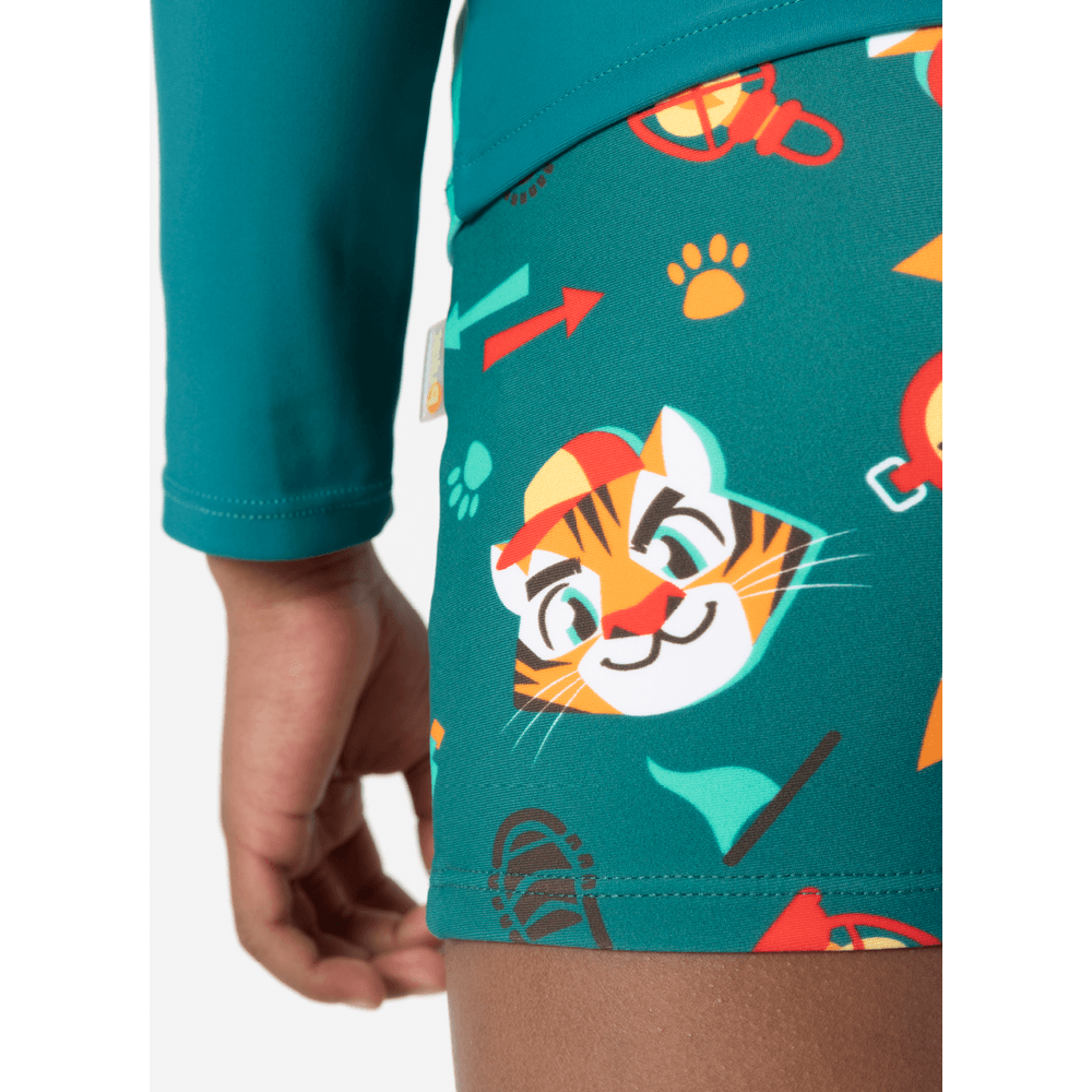 Conjunto Camiseta e Sunga Menino Tigre Camping - 3