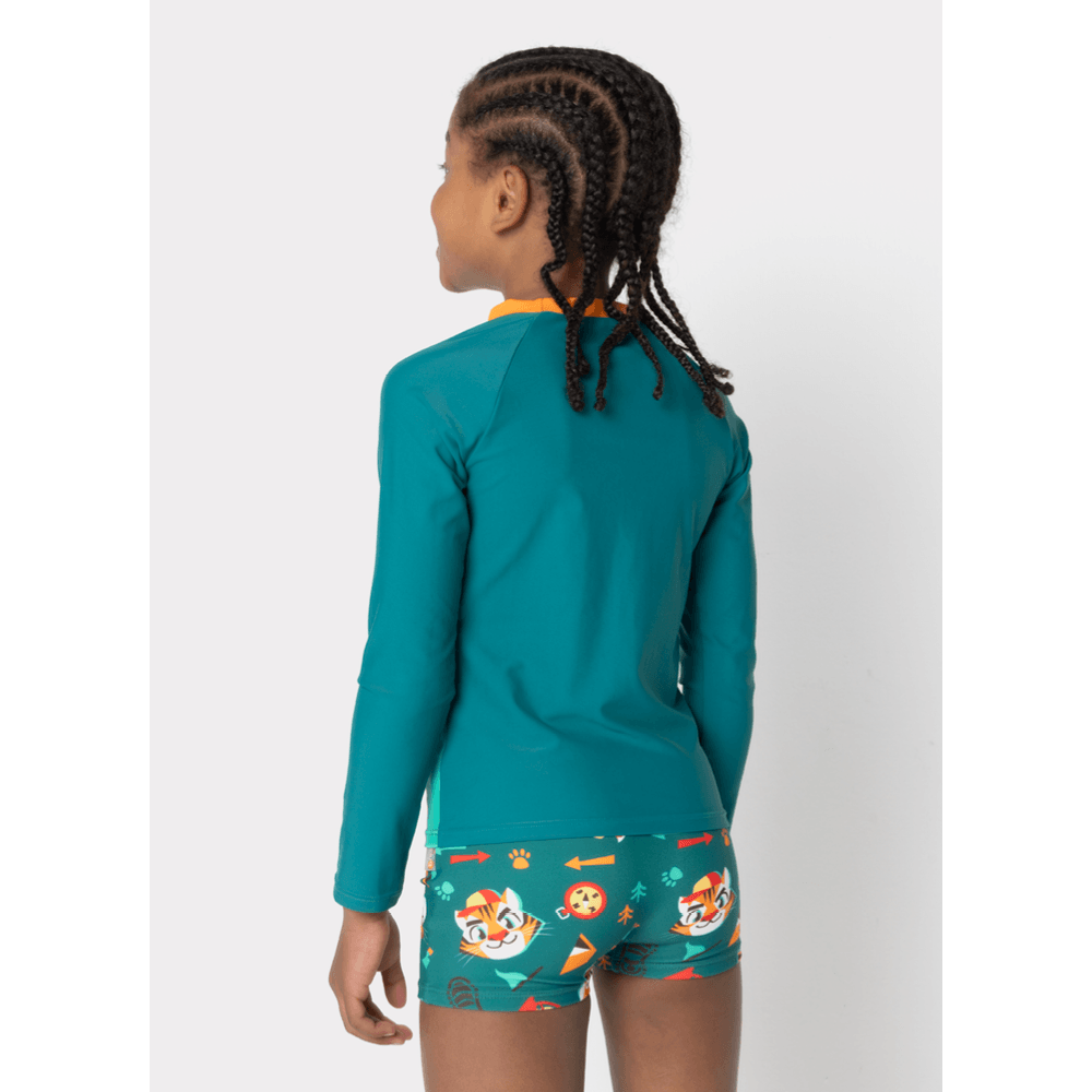 Conjunto Camiseta e Sunga Menino Tigre Camping - 4