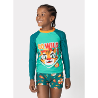 Conjunto Camiseta e Sunga Menino Tigre Camping - 1