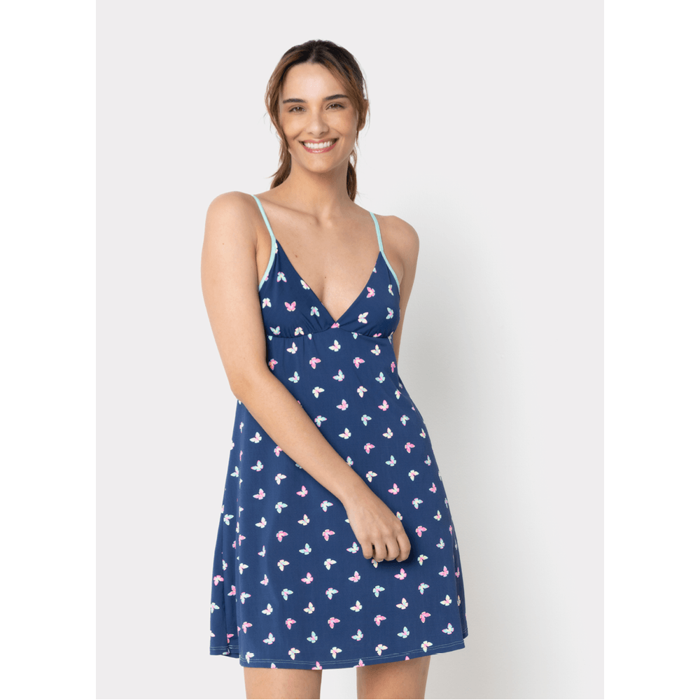 Camisola Regata Microfibra Feminina Borboletas - 1