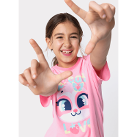 Pijama Manga Curta Algodão Menina Teen Preguiça Picnic - 2