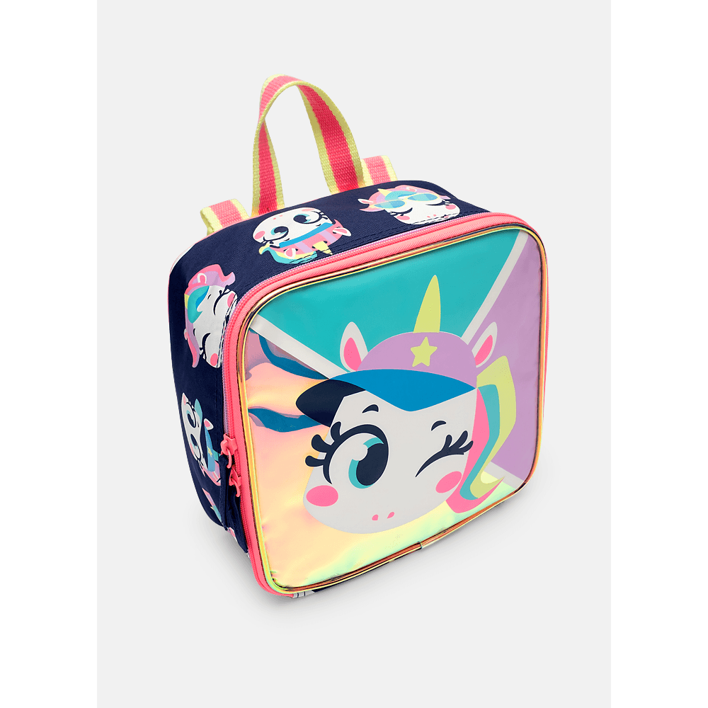 Mochila Costas com Lancheira Unicórnio Tênis - 7