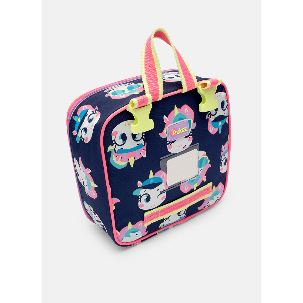 Mochila Costas com Lancheira Unicórnio Tênis - 8