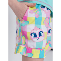 Pijama Manga Curta Viscolycra Menina Teen Preguiça Picnic - 3