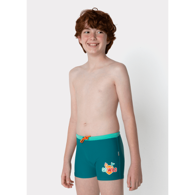 Sunga Boxer Menino Teen Tigre Camping