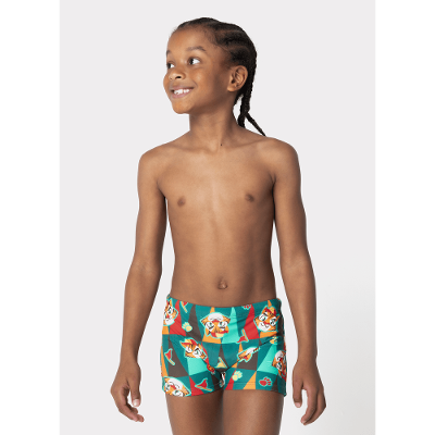Sunga Boxer com Proteção Solar Menino Tigre Camping
