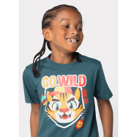 Pijama Manga Curta Algodão Menino Tigre Camping - 2