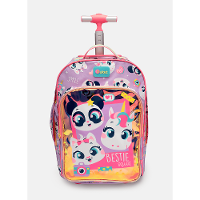 Mochila com Rodinha Grande Multibichos Best Friend - 1