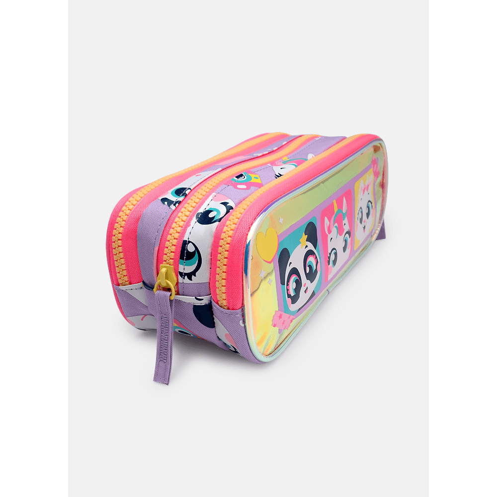 Estojo Triplo Multibichos Best Friend - 3