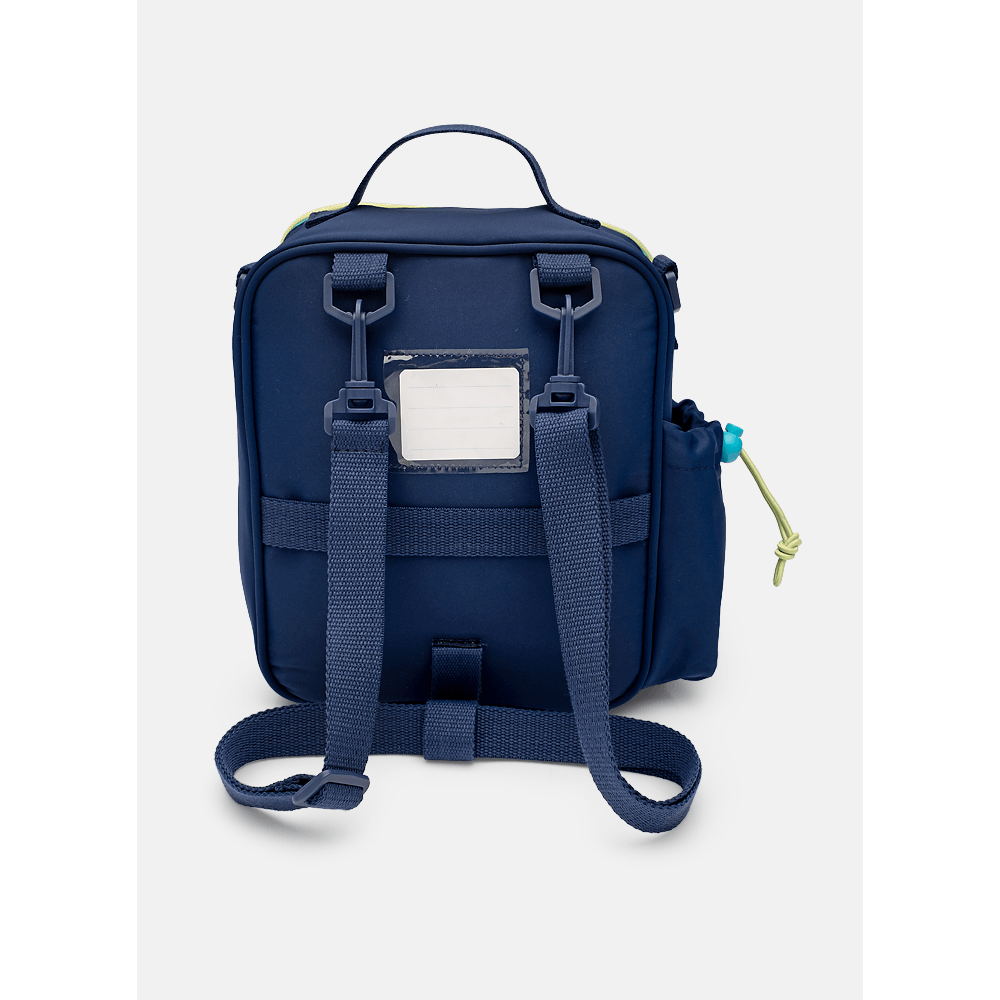 Lancheira Térmica com Bolso Frontal Azul Marinho - 5