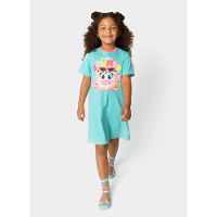 Camisola Manga Curta Algodão Menina Vaca Summer - 1