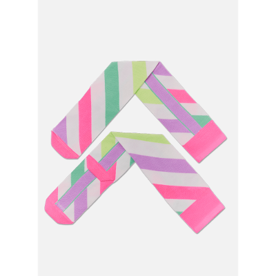 Meia Cano 3/4 Feminina Listras