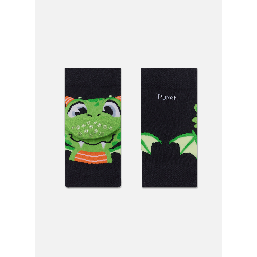 Joelheira com Antiderrapante Bebê Menino Dragão - 2