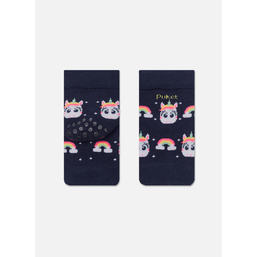 Joelheira com Antiderrapante Bebê Menina Unicórnio - 2