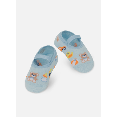 Meia Sapatilha Antiderrapante Bebê Menino Brinquedos