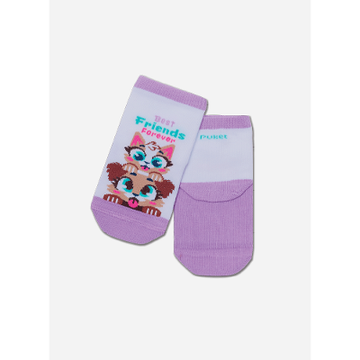 Meia Soquete Bebê Menina Pets Best Friends