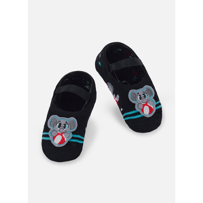 Meia Sapatilha Antiderrapante Bebê Menino Elefante