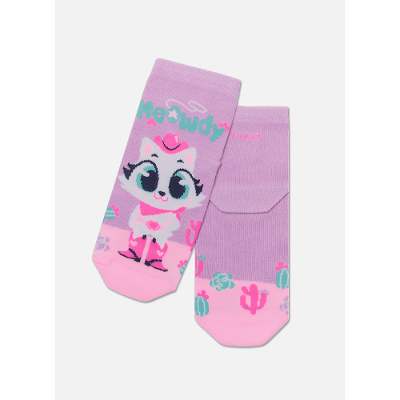 Meia Cano Curto Feminina Gata Cowboy