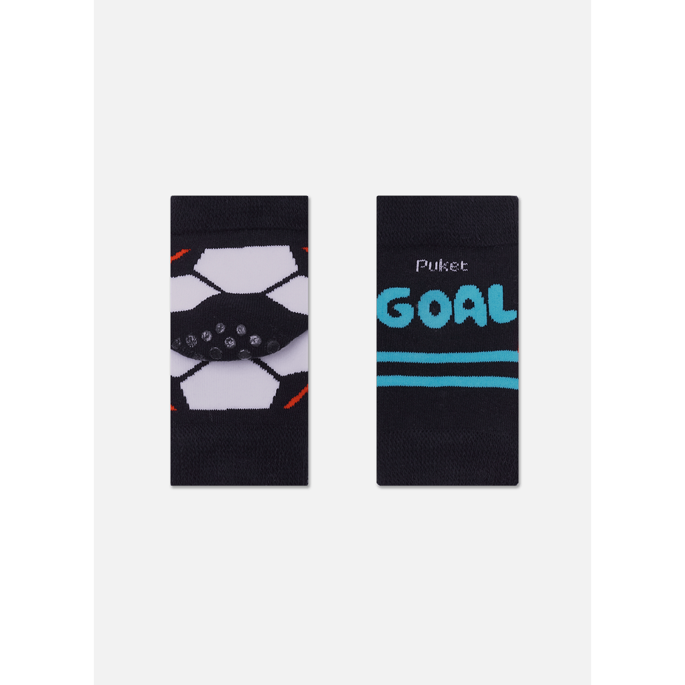 Joelheira com Antiderrapante Bebê Menino Futebol - 2