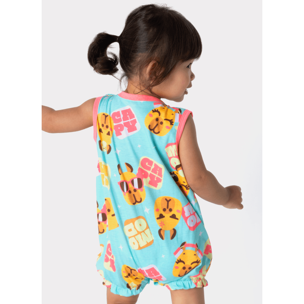 Macacão Regata Algodão Bebê Menina Capy Bora - 3