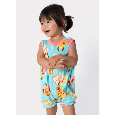 Macacão Regata Algodão Bebê Menina Capy Bora