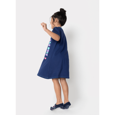 Camisola Manga Curta Algodão Menina Unicórnio