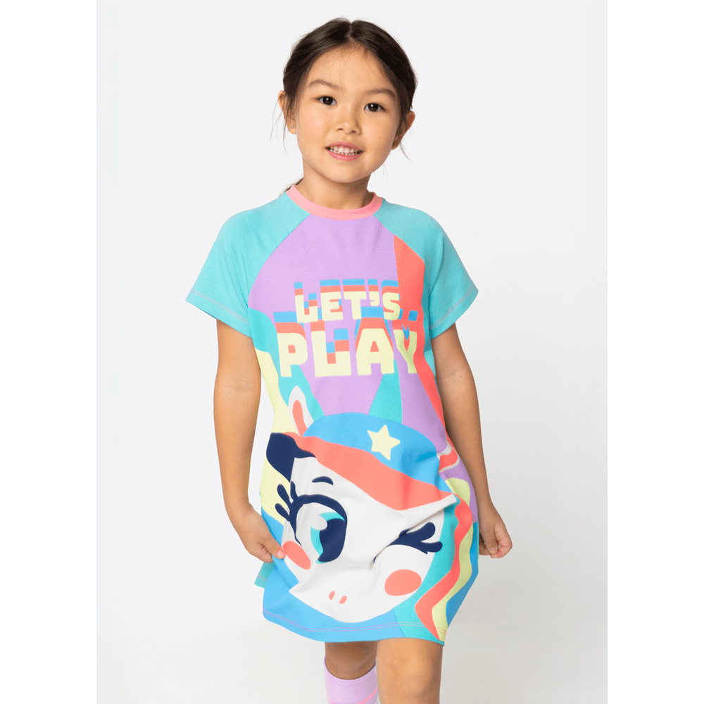 Camisola Manga Curta Viscolycra Menina Unicórnio Tênis - 2