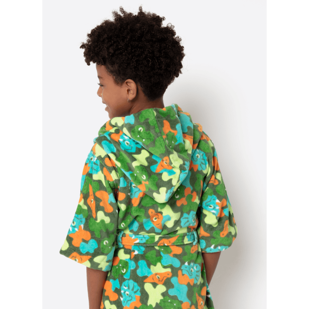 Roupão de Banho Algodão Menino Dino Trio - 2