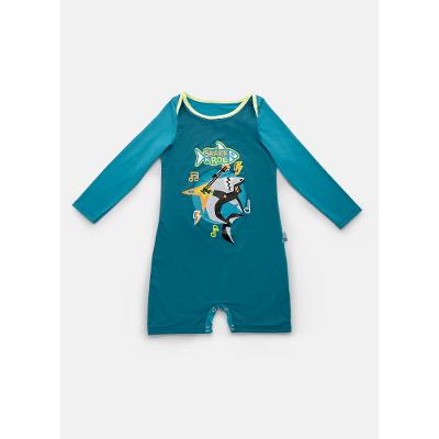 Macacão Manga Longa Menino Tubarão Music