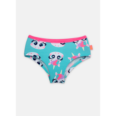 Calcinha Caleçon Algodão Menina Teen Unicórnio