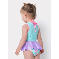 Maio Com Proteção Solar Bebê Menina Gata Sereia - 3