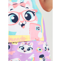 Pijama Manga Curta Viscolycra Feminino Multibichos - 4