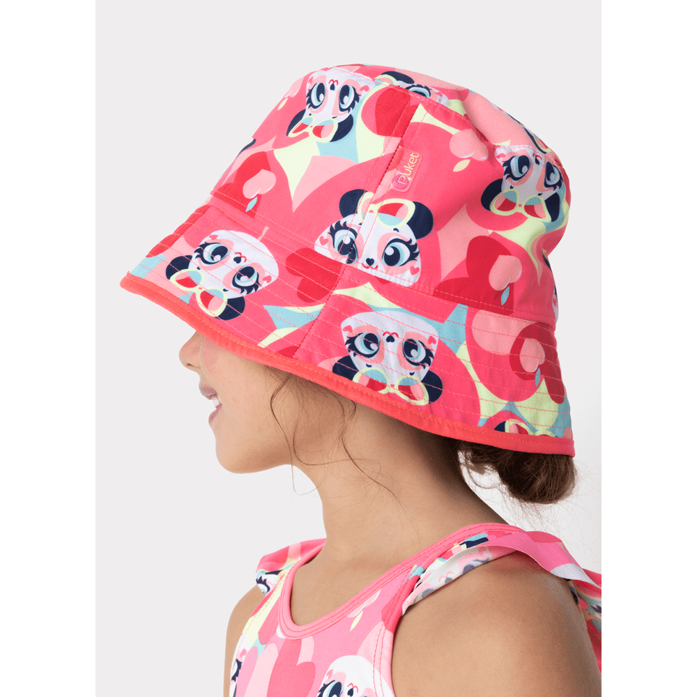 Chapéu Bucket Menina Panda Romântico - 2
