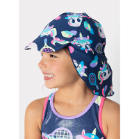 Chapéu Com Proteção Solar Menina Unicórnio Tênis - 2