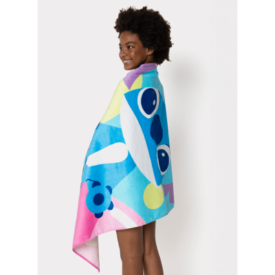 Toalha de Praia Menina Stitch