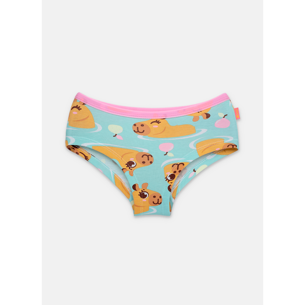 Calcinha Caleçon Algodão Menina Capy Bora - 1