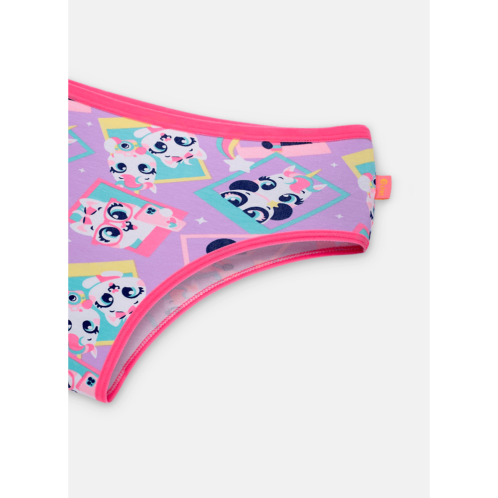 Calcinha Boneca Algodão Feminina Multibichos Best Friend - 3