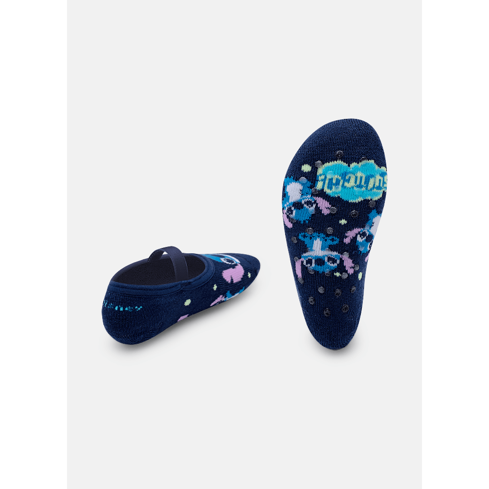 Meia Sapatilha Antiderrapante Bebê Unissex Stitch - 2