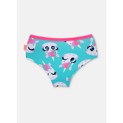 Calcinha Caleçon Algodão Feminina Unicórnio