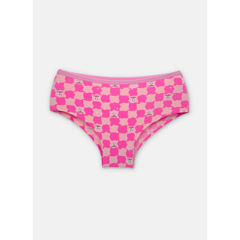 Calcinha Caleçon Microfibra Menina Teen Vaca Summer - 1