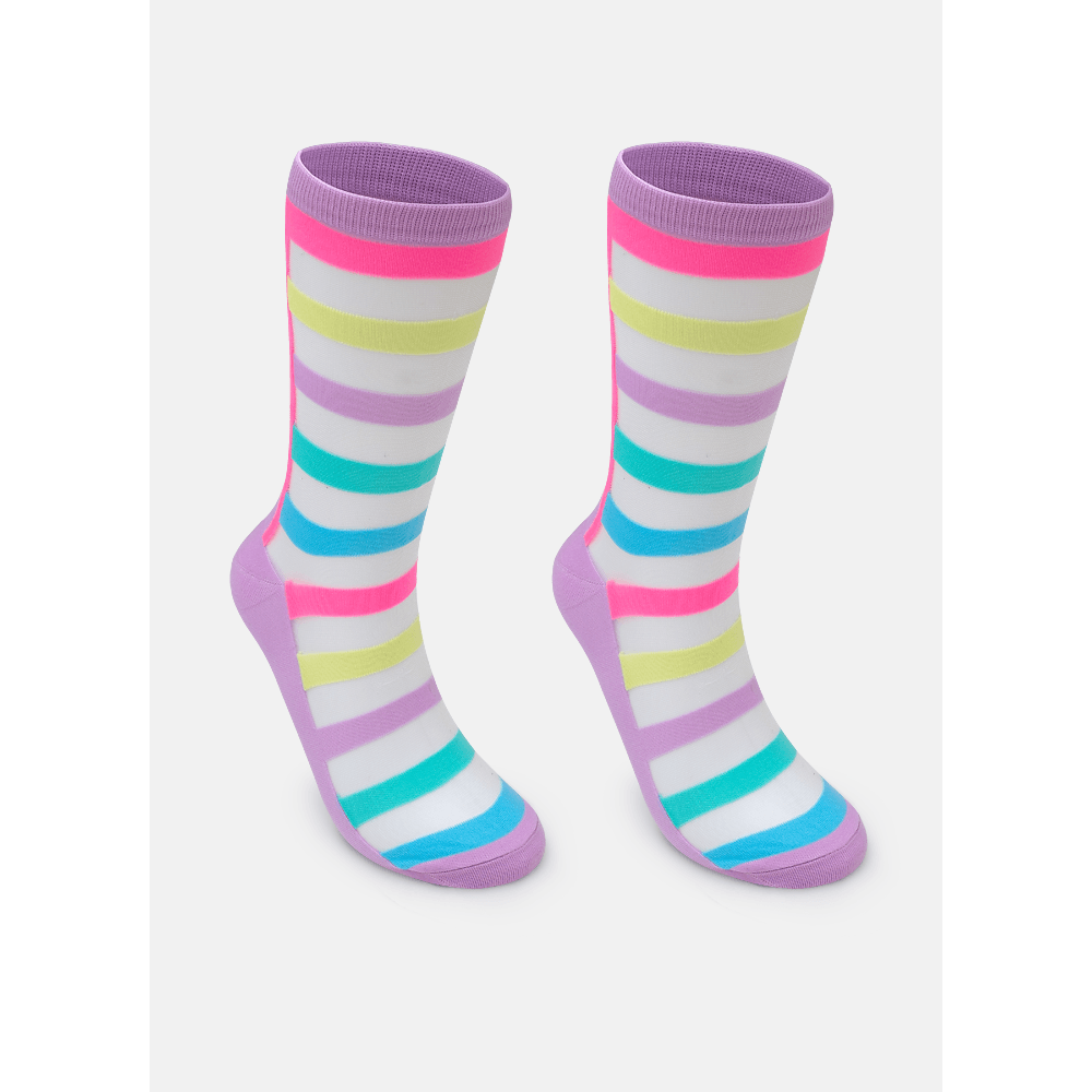 Meia Soquete Transparente Feminina Unicórnio Tênis - 1