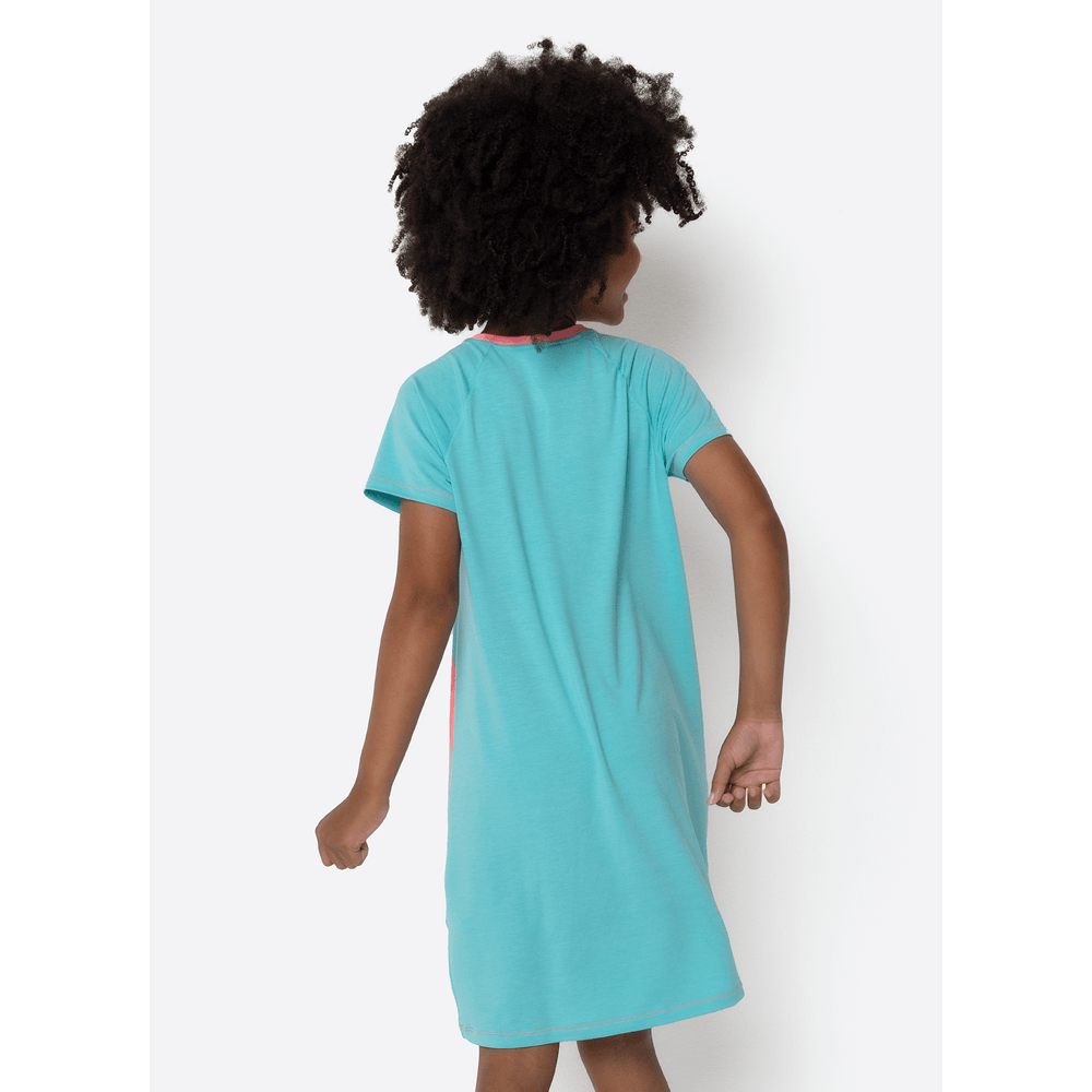 Camisola Manga Curta Viscolycra Menina Teen Unicórnio Tênis - 4